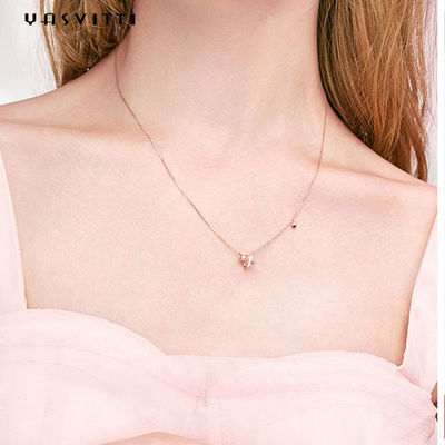 2g 17,7 inch Dây chuyền trang sức bạc Sterling 18k Lễ vòng cổ sao vàng xoắn