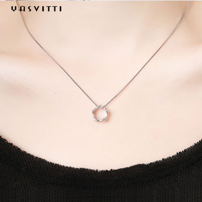 6,3in 3 gam Sterling Bạc Trang sức Dây chuyền 5A Khối Zircon Vương miện Mặt dây chuyền Vòng cổ