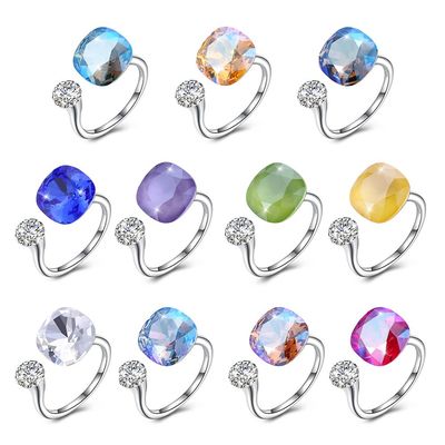 3,43 Gram 0,5 cm Bộ trang sức bạc Sterling 925 Tốt nghiệp Vòng kim cương mở băng