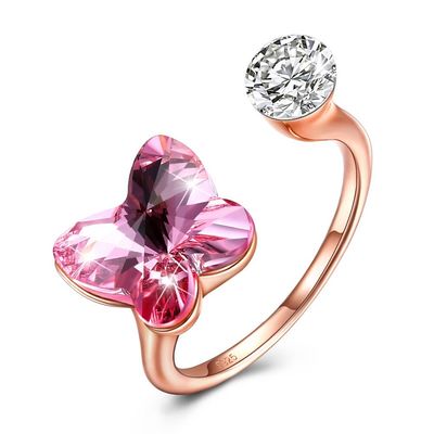 Bướm Sterling Silver Jewelry Nhẫn