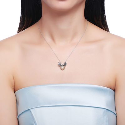 1,48ft 3,93g Bộ trang sức bạc Sterling Bộ trang sức bạc 14K mạ vàng mặt dây chuyền con ong
