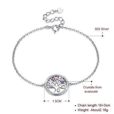 Tree Of Life Sterling Silver Jewelry Bracelet