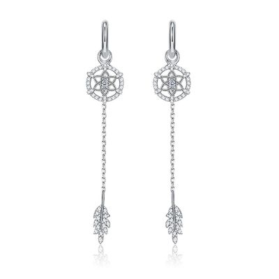 0,26ft 1,2g Bông tai Trang sức Bạc Sterling 3A Bông tai Quả cầu Pha lê CZ SGS