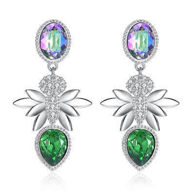 Món quà kim cương Bông tai trang sức bạc Sterling