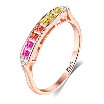 không gây dị ứng 0,14cm 2 gram Vòng trang sức bạc Sterling Nhẫn pha lê