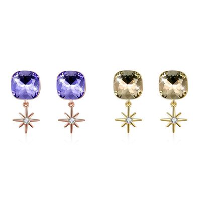 0,12oz 2.2x1cm Bông tai trang sức bạc Sterling S925 Bông tai Spearl Dangle