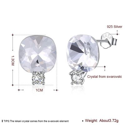 Bông tai trang sức bạc Sterling nhiều màu