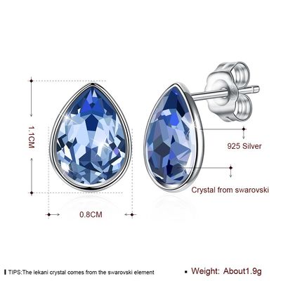 Phụ nữ Hoa tai trang sức bạc Sterling màu hồng