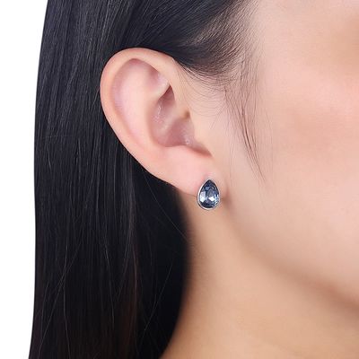 Phụ nữ Hoa tai trang sức bạc Sterling màu hồng