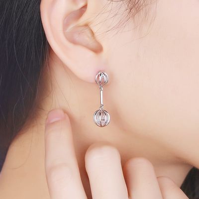 0,12oz 2,8X0,8cm Bông tai đính đá Sapphire Hợp kim Zircon Đá bông tai