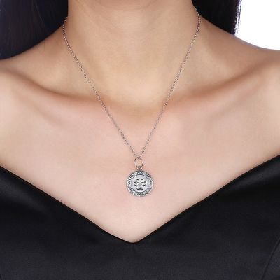 16in 0.9g Paw Print Vòng cổ Vòng cổ bạc 3A CZ 925 đáng yêu