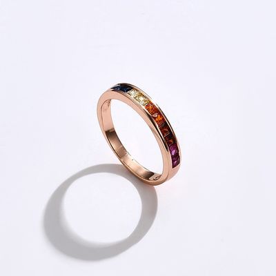 8,3in 0,07oz Vòng pha lê bạc Sterling 14k Nhẫn đính hôn Zirconia khối ODM
