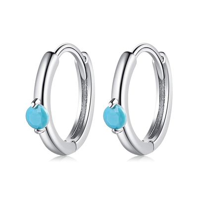 1,6g 1,5x0,3cm Vòng khuyên bằng thép không gỉ Vòng vàng bên Bông tai CZ Bông tai bạc thật ODM