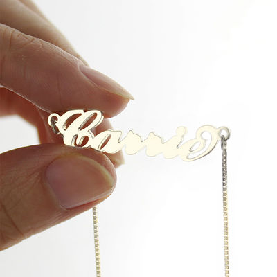 Dây chuyền 55cm 0.07oz Dây chuyền bạc tùy chỉnh Vàng 18K Kiểu Carrie Vòng cổ