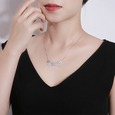 2 Dây chuyền bạc tùy chỉnh Gram Emoji