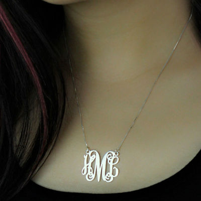 1.8ft 0.07oz Vòng cổ Monogram Cá nhân Mạ Vàng Vòng cổ ba chữ SGS
