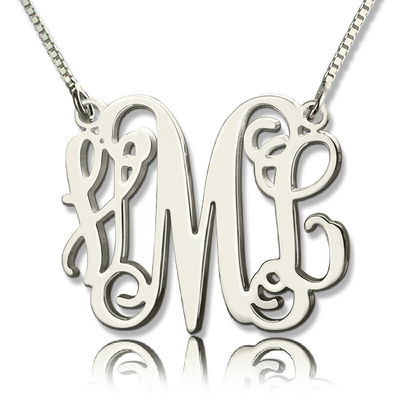 1.8ft 0.07oz Vòng cổ Monogram Cá nhân Mạ Vàng Vòng cổ ba chữ SGS