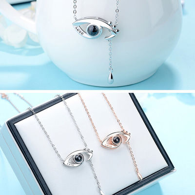 3,9 gam 0,48X0,84in Angel Eyes Vòng cổ Vòng cổ chiếu ánh sáng tùy chỉnh ODM