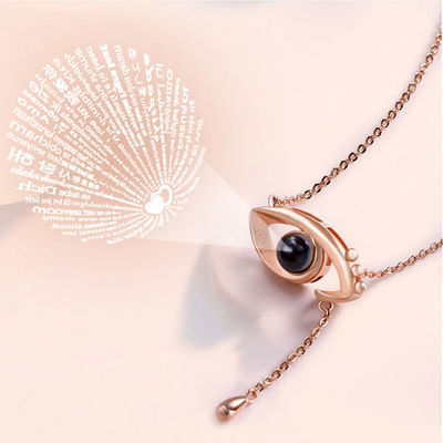 3,9 gam 0,48X0,84in Angel Eyes Vòng cổ Vòng cổ chiếu ánh sáng tùy chỉnh ODM