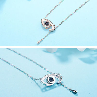 3,9 gam 0,48X0,84in Angel Eyes Vòng cổ Vòng cổ chiếu ánh sáng tùy chỉnh ODM